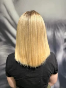 Photo d'un résultat de prestation coloration