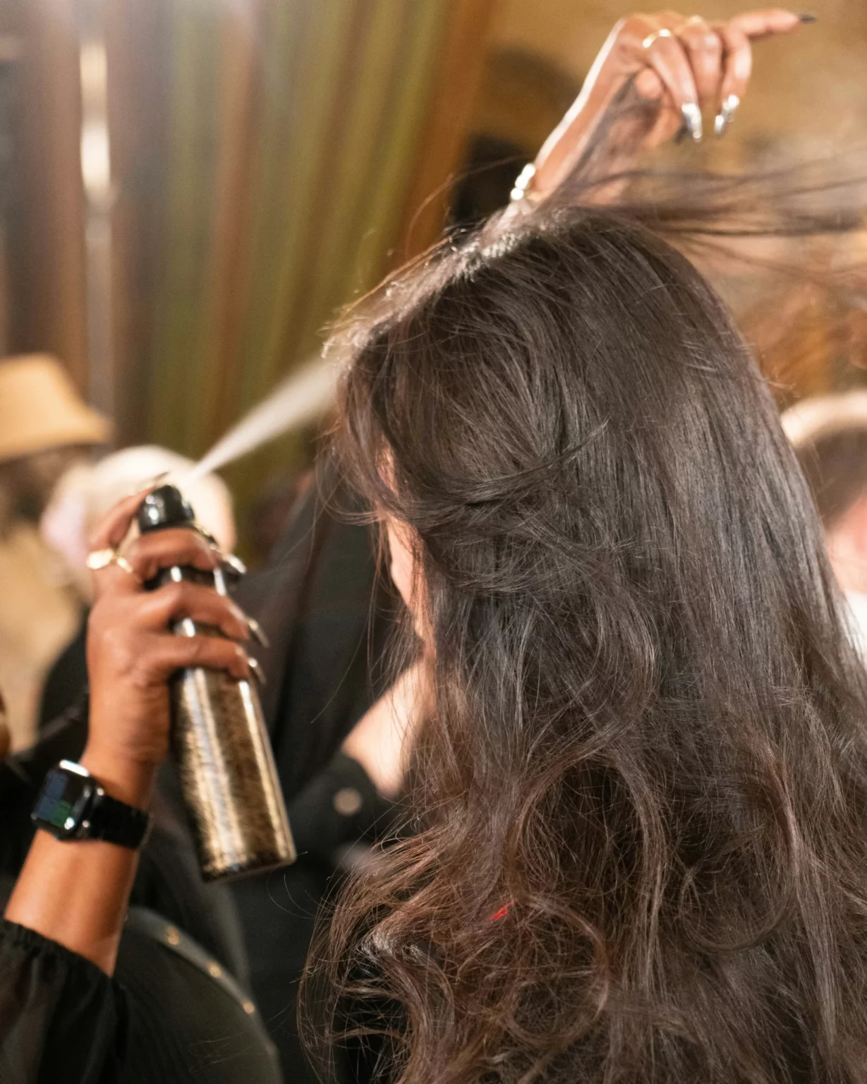 Photo pendant une prestation mariage