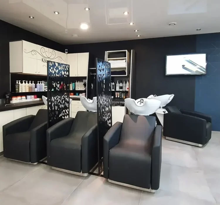 photo du coin shampooing du salon