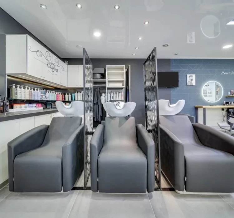 photo du coin shampooing du salon